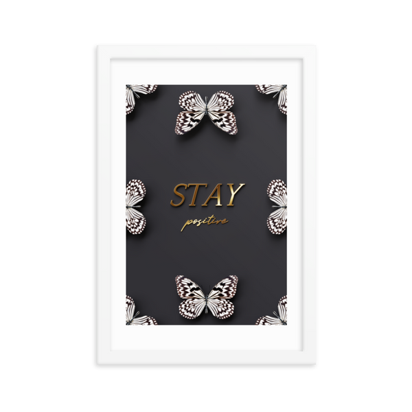 stay positive quote (black)