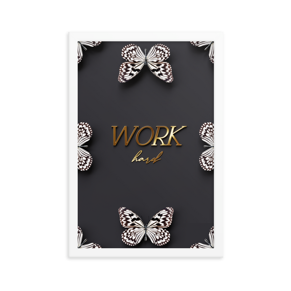 work hard quote (BLACK)