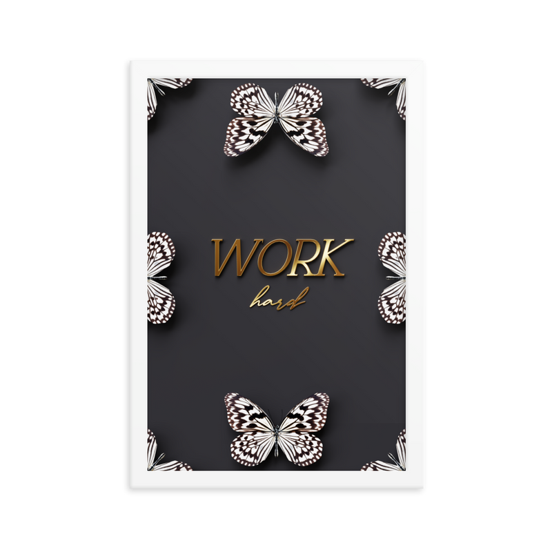 work hard quote (BLACK)