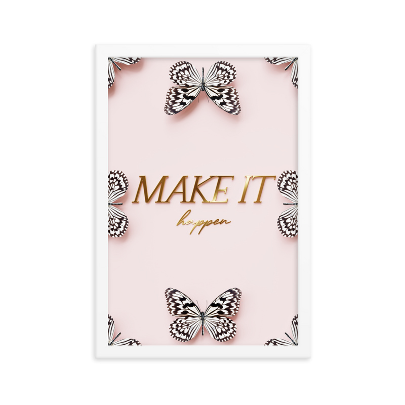 make it happen quote (pink)