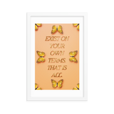 MOTIVATIONAL LIFE QUOTE WALL ART POSTER