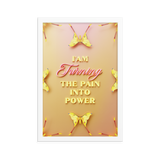 I'am Turning The Pain Into Power Affirmation Quotes Art