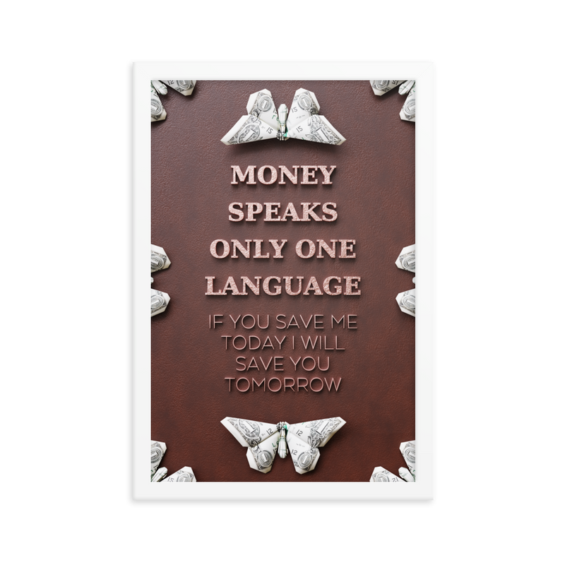 INSPIRATIONAL MONEY QUOTES WALL ART №1