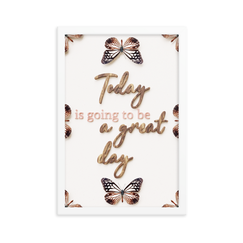 Today is going to be great day quotes wall art