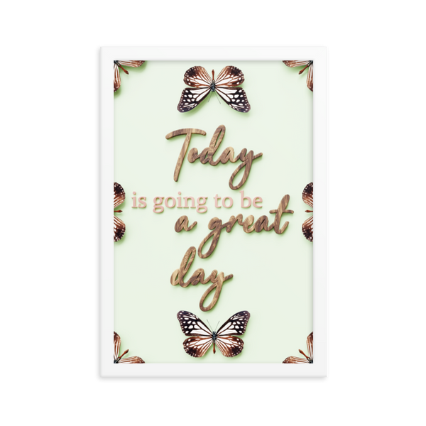 Today is going to be a great day quotes wall art