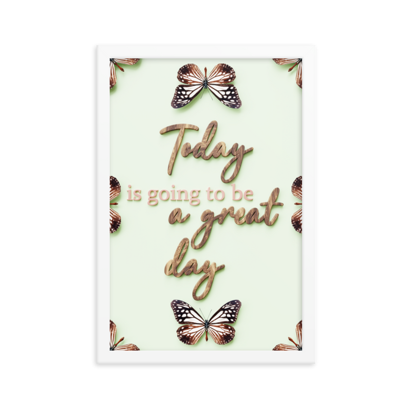 Today is going to be a great day quotes wall art