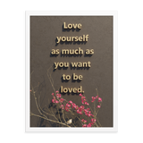 LOVE YOURSELF QUOTES HOME DECOR