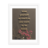 LOVE YOURSELF QUOTES HOME DECOR