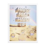 HAPPY MIND HAPPY LIFE WALL ART