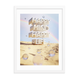 HAPPY MIND HAPPY LIFE WALL ART