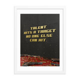 MOTIVATIONAL QUOTE POSTER FRAMED