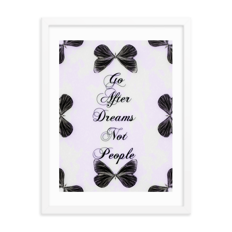 INSPIRATIONAL QUOTES FRAMED POSTER