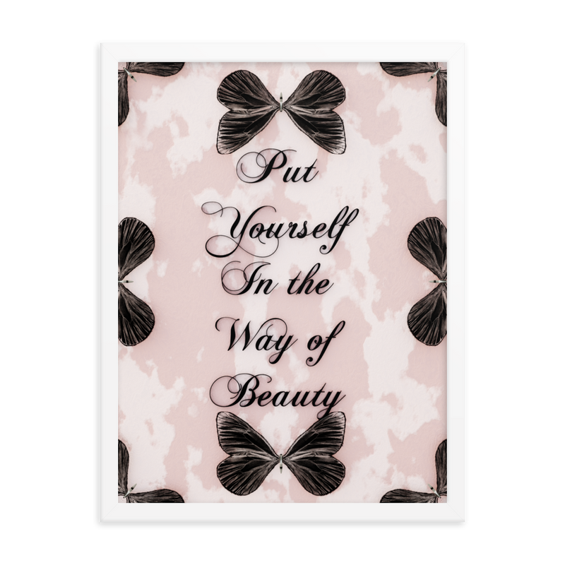 INSPIRATIONAL QUOTES FRAMED POSTER