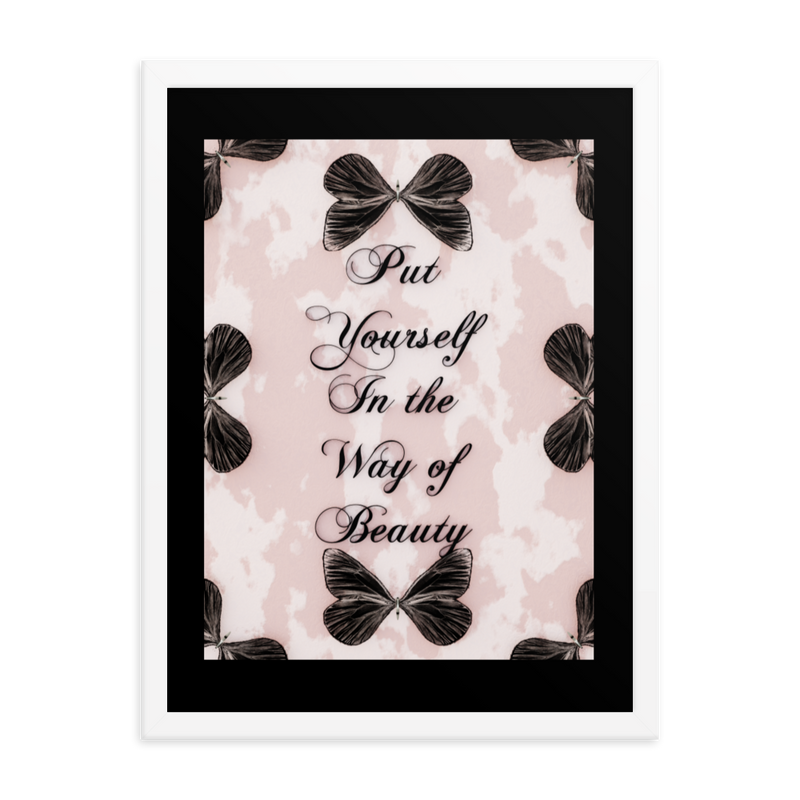 INSPIRATIONAL QUOTES FRAMED POSTER