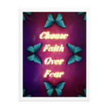 choose faith over fear quotes art