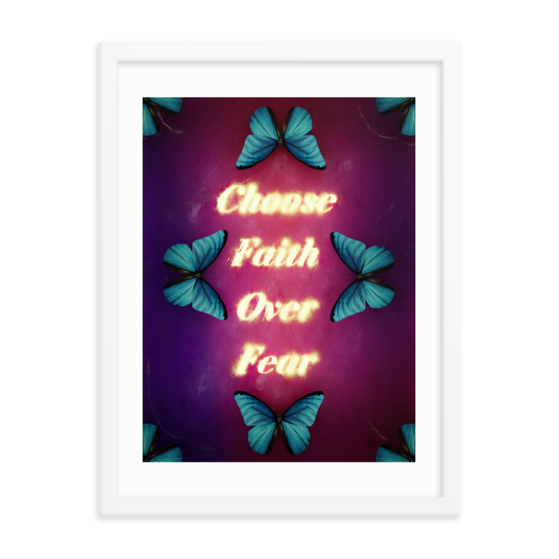 choose faith over fear quotes art