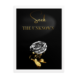 seek the unknown quotes wall art