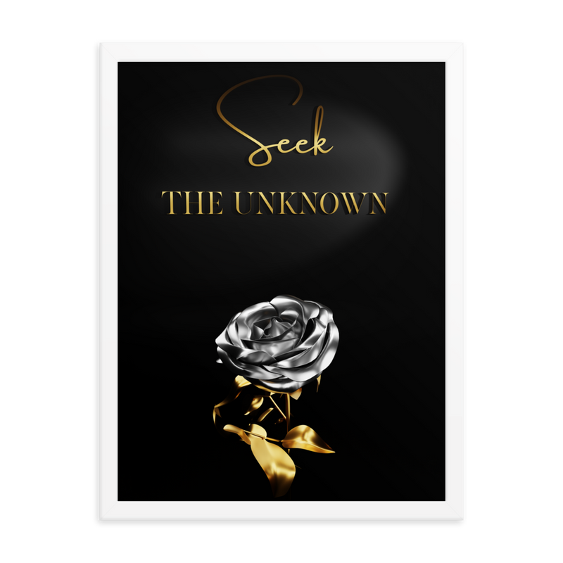 seek the unknown quotes wall art