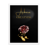 ACHIEVE GREATNESS QUOTES WALL ART