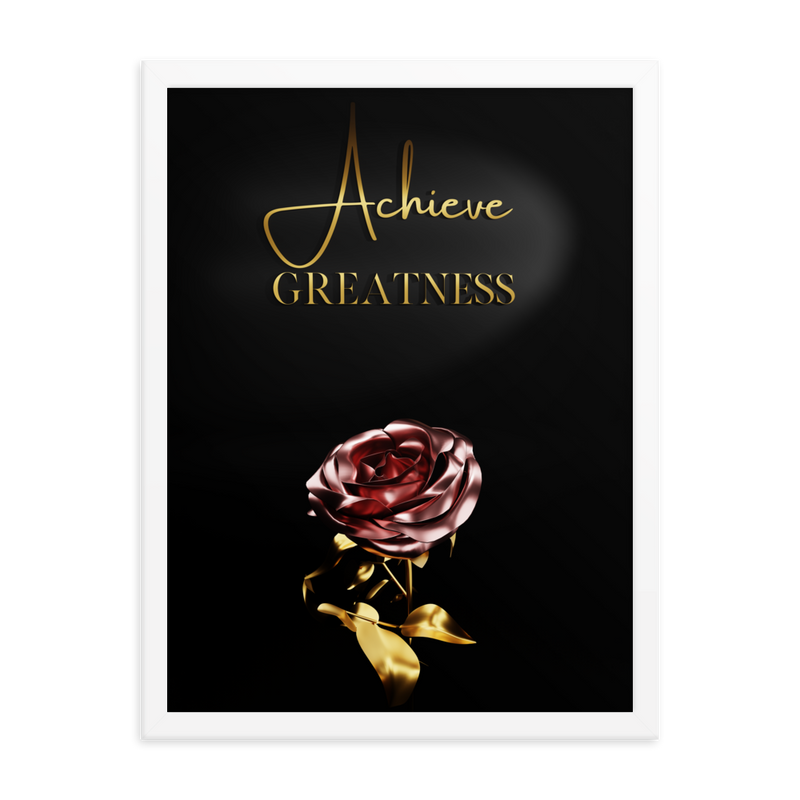 ACHIEVE GREATNESS QUOTES WALL ART