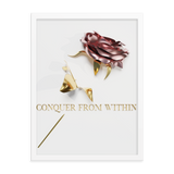 conquer from within quotes wall art