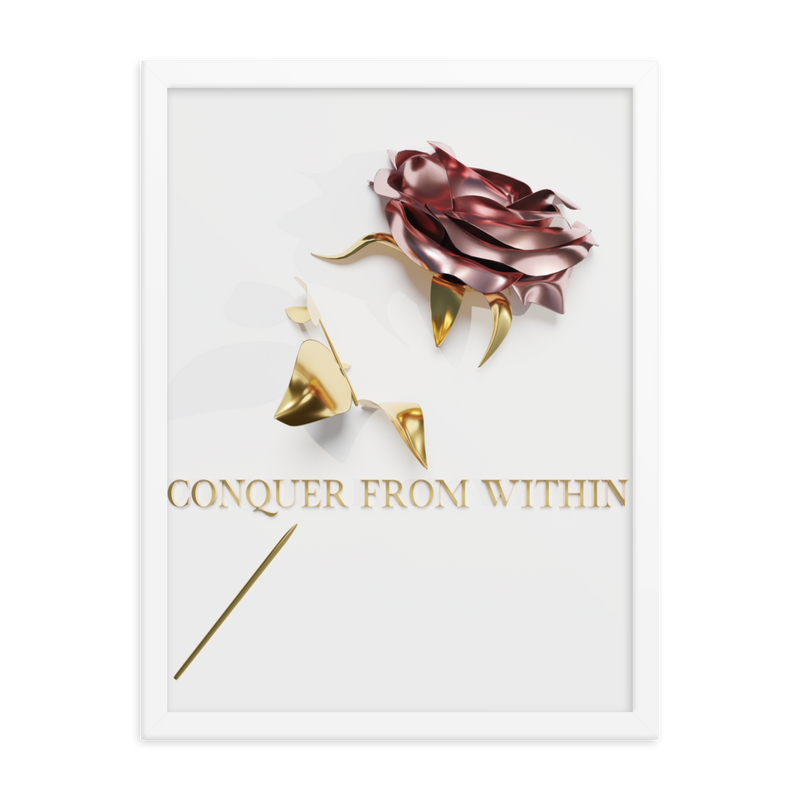 conquer from within quotes wall art