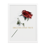 dreams come true quotes wall art