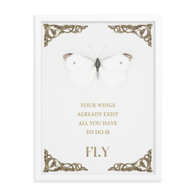 BUTTERFLY INSPIRATIONAL QUOTES WALL ART