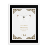 BUTTERFLY INSPIRATIONAL QUOTES WALL ART