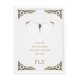 BUTTERFLY INSPIRATIONAL QUOTES WALL ART