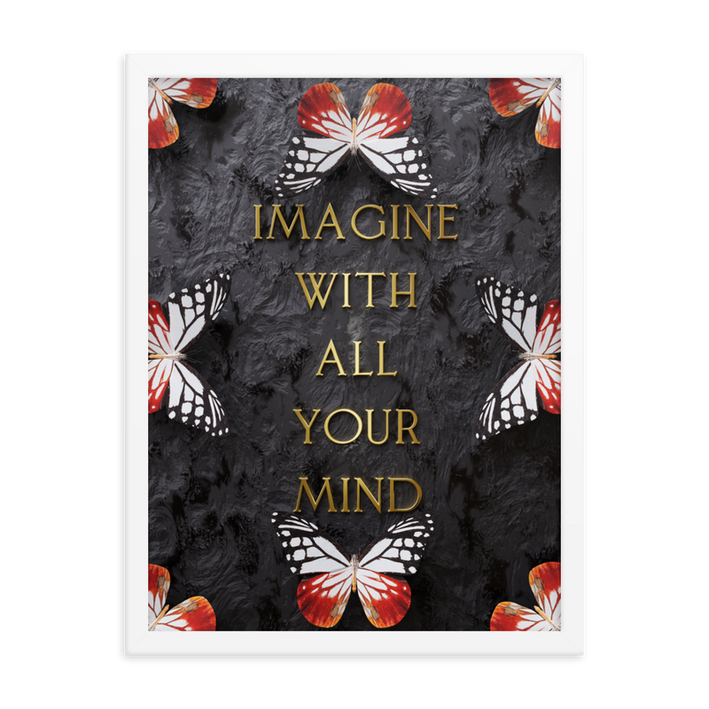 IMAGINE WITH ALL YOUR MIND WALL ART