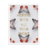 ACHIEVE WITH ALL YOUR MIGHT WALL ART