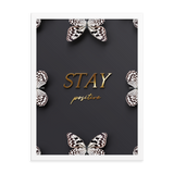 stay positive quote (black)