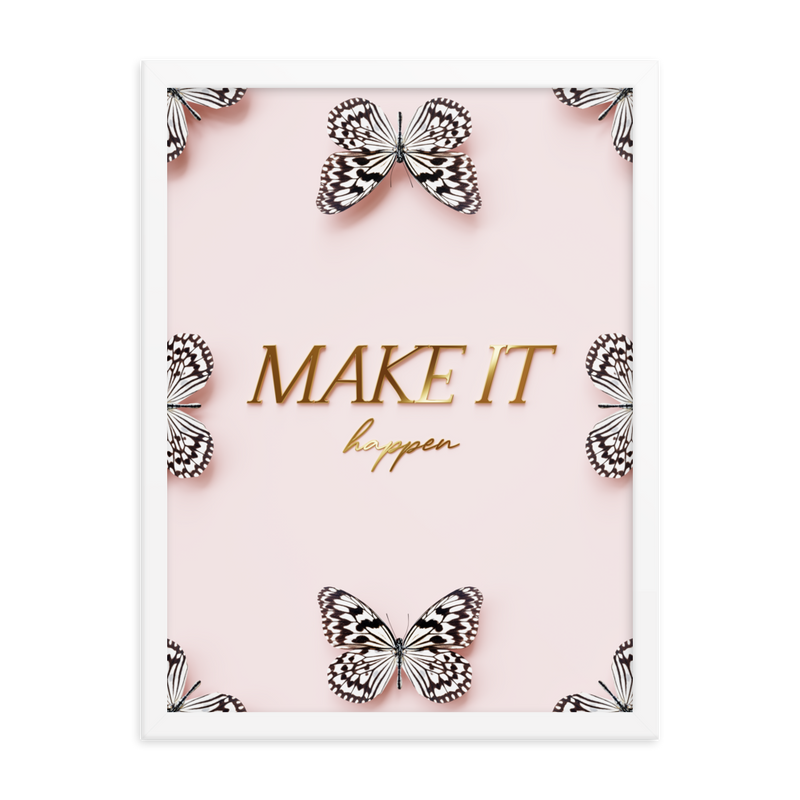 make it happen quote (pink)