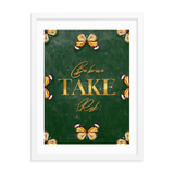 Be Brave Take Risk Quotes Wall Art