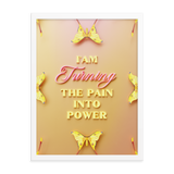 I'am Turning The Pain Into Power Affirmation Quotes Art