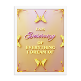 I'am Deserving of everything I dream of Affirmation Quotes Wall Art