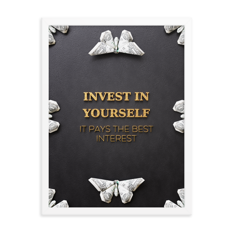 Inspirational Money Quotes Wall Art №5