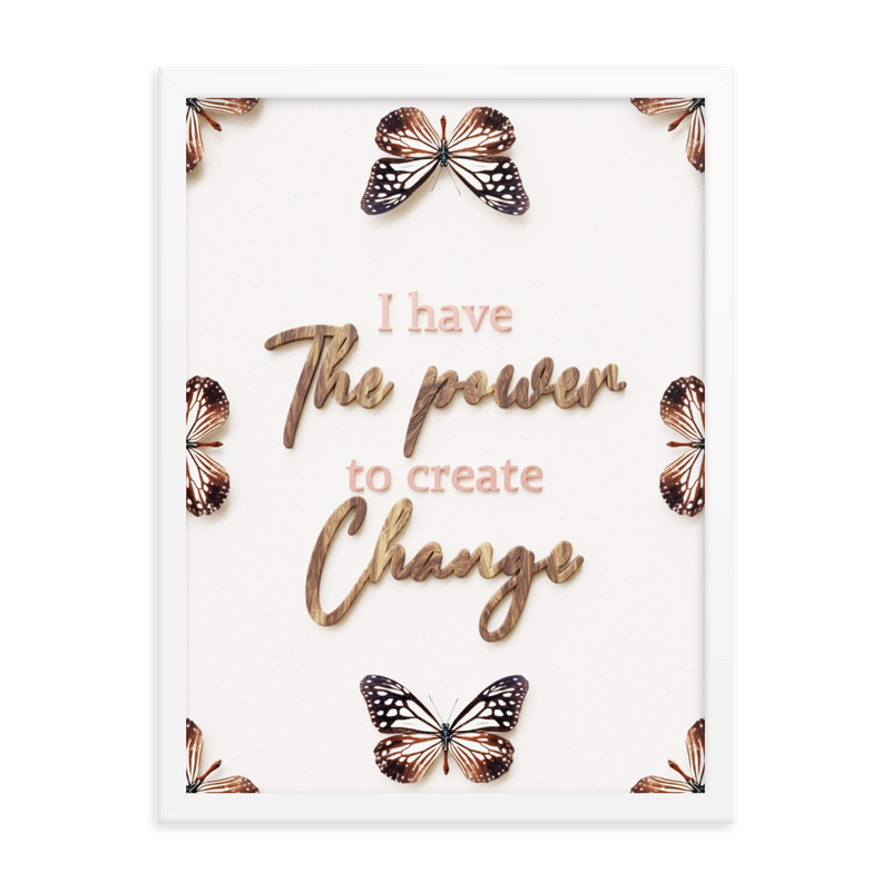 I have the power to create change quotes wall art