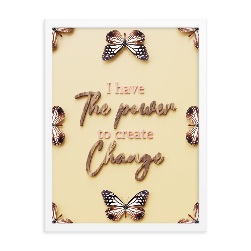 I HAVE THE POWER TO CREATE CHANGE QUOTES WALL ART