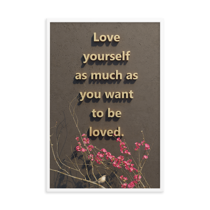 LOVE YOURSELF QUOTES HOME DECOR