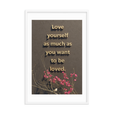 LOVE YOURSELF QUOTES HOME DECOR