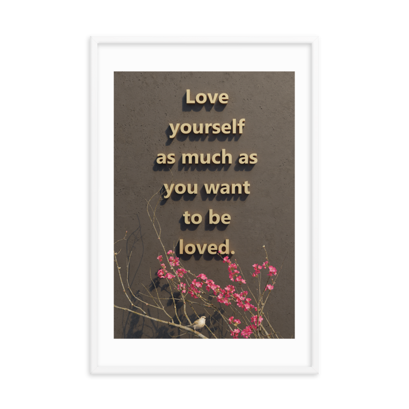 LOVE YOURSELF QUOTES HOME DECOR