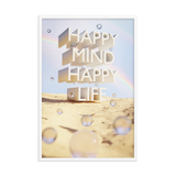 HAPPY MIND HAPPY LIFE WALL ART