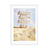 HAPPY MIND HAPPY LIFE WALL ART