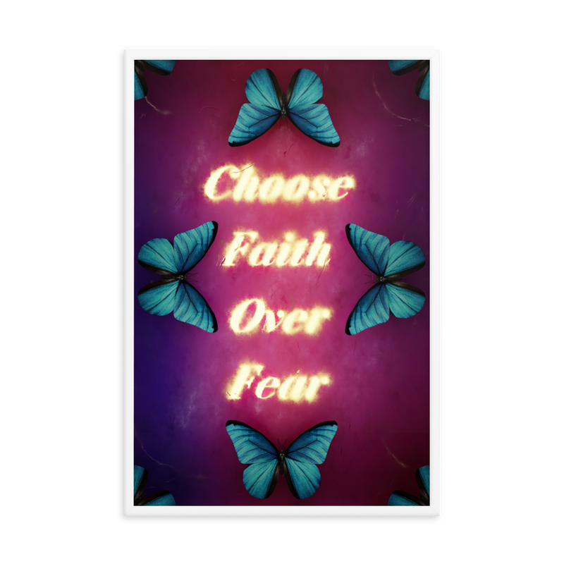 choose faith over fear quotes art