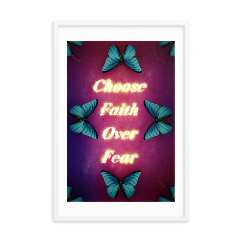 choose faith over fear quotes art