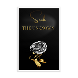 seek the unknown quotes wall art