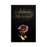 ACHIEVE GREATNESS QUOTES WALL ART