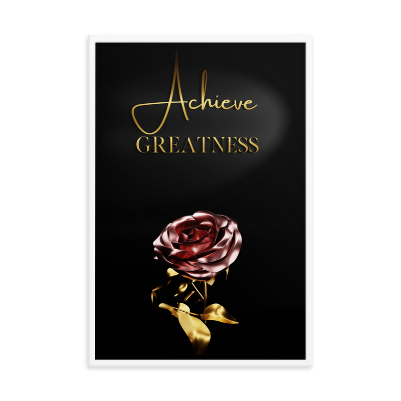 ACHIEVE GREATNESS QUOTES WALL ART